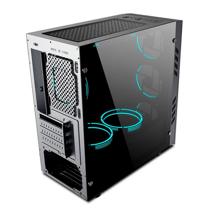 Gabinete Gamer Aigo Black Technology Mini Preto, BLACK-TECHNOLOGY-MINI