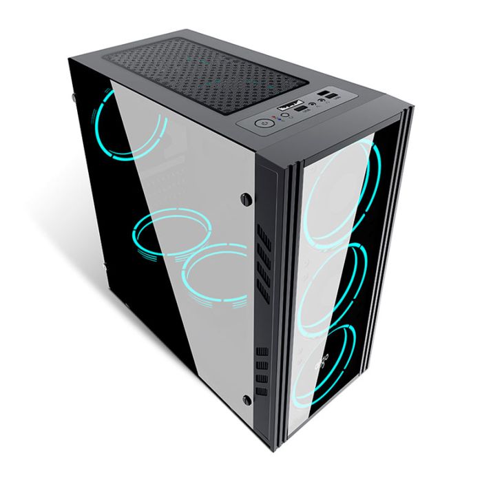 Gabinete Gamer Aigo Black Technology Mini Preto, BLACK-TECHNOLOGY-MINI