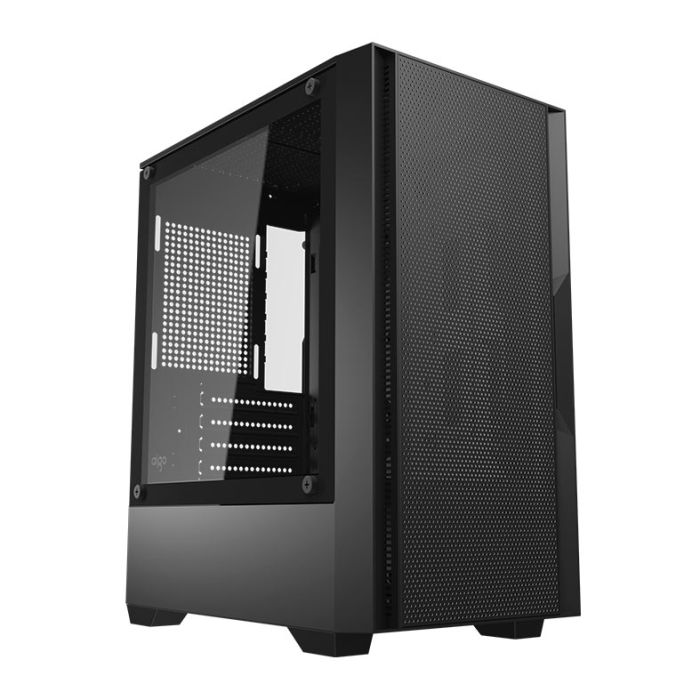 Gabinete Gamer Aigo Darkflash C195M Mesh, Mid-Tower, Lateral de Vidro, Preto, AC-C195M-MESH-B-HQ1