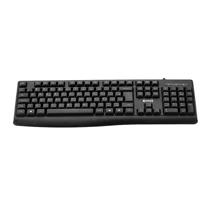 Kit Teclado e Mouse Marvo CM009, ABNT2, 1200DPI, USB, Preto, CM009-PT