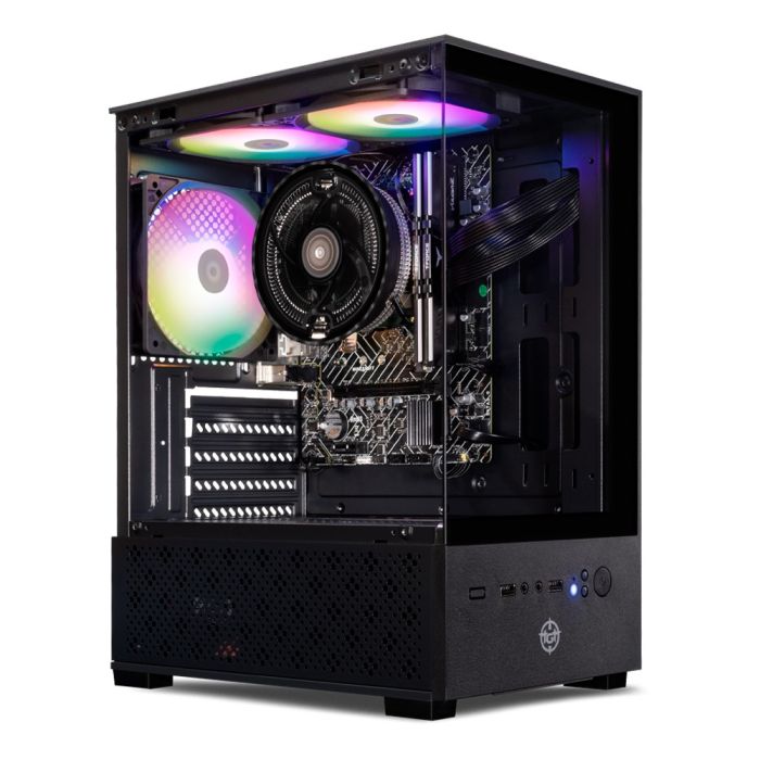 PC Gamer Completo Mancer, AMD Ryzen 5 5600GT, 16GB DDR4, SSD 480GB + Monitor + Kit Periféricos