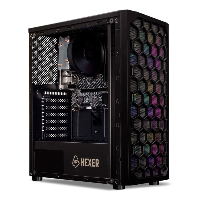 PC Gamer Completo Mancer, AMD RYZEN 5 3400G, 16GB DDR4, SSD 480GB, Kit de Periféricos + Monitor