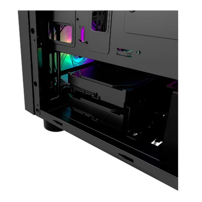 Gabinete Gamer Aigo DarkFlash Melody Preto Lateral Acrilico