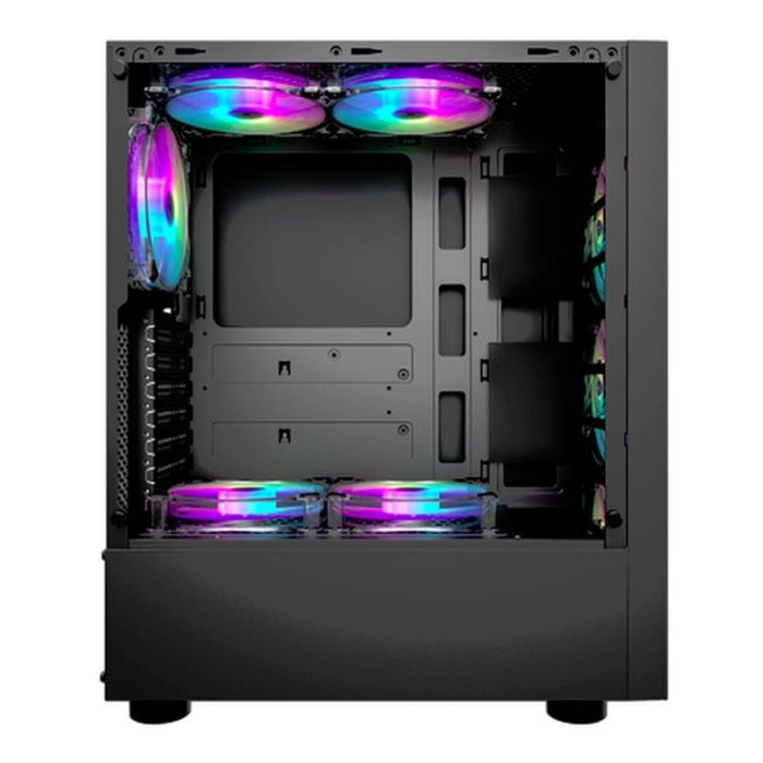 Gabinete Gamer Aigo DarkFlash Melody Preto Lateral Acrilico