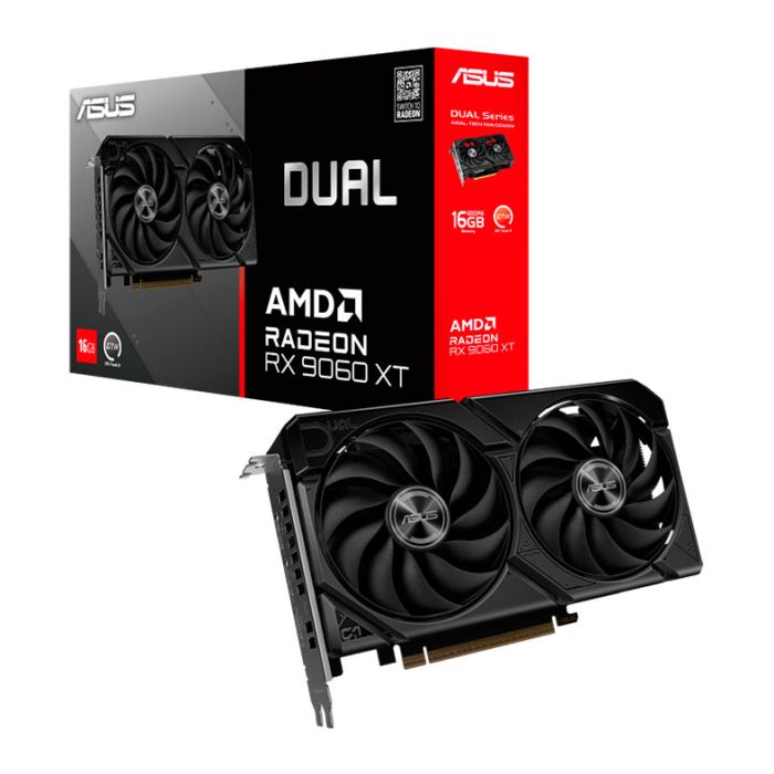 Placa de Video Asus Radeon RX 9060 XT Dual, 16GB, GDDR6, 128-bit, DUAL-RX9060XT-16G