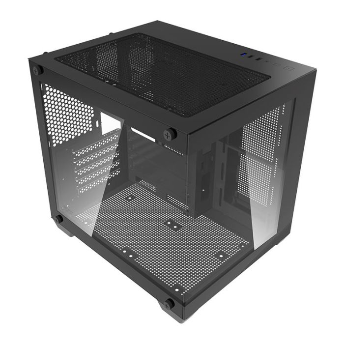 Gabinete Gamer Aigo Darkflash Durin D275M, Mid-Tower, Lateral de Vidro, Preto, DURIN-D275M-BK