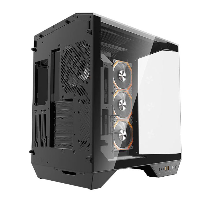 Gabinete Gamer Aigo Darkflash Arcee DY470, ARGB, Full-Tower, Lateral de Vidro, Com 4 Fans, Preto, DY470-BK-4F