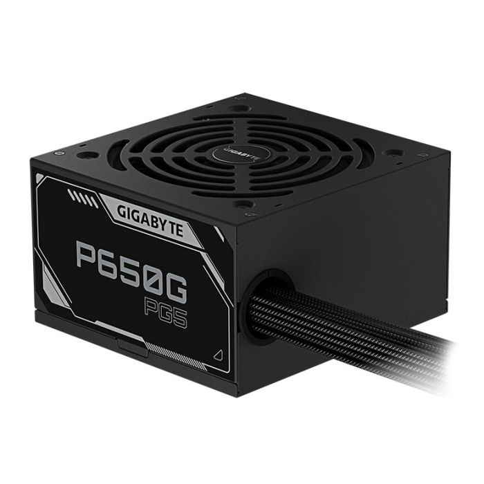 Fonte Gigabyte P650G PG5, 650W, ATX 3.1, PCIe 5.1, 80 Plus Gold, Preto, GP-P650G-PG5