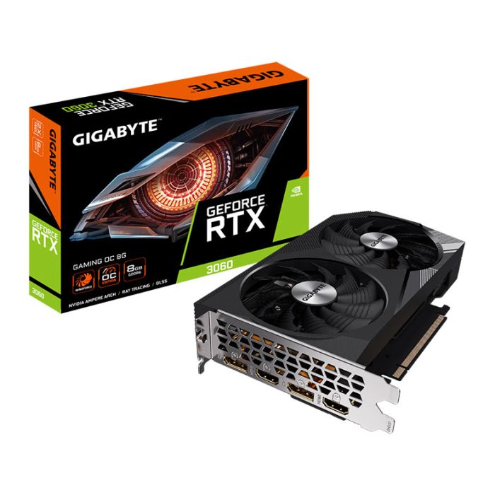 Placa de Video Gigabyte GeForce RTX 3060 Gaming OC, 8GB, GDDR6, 128-bit, GV-N3060GAMING-OC-8GD