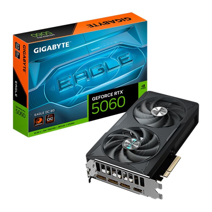 Placa de Video Gigabyte GeForce RTX 5060 Eagle OC, 8GB, GDDR7, 128-bit, GV-N5060EAGLE-OC-8GD
