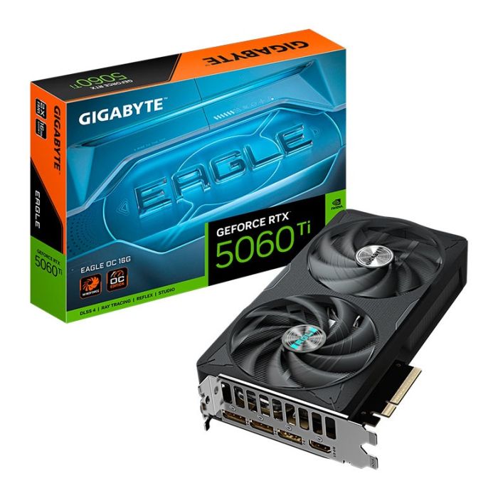Placa de Video Gigabyte GeForce RTX 5060 Ti Eagle OC, 8GB, GDDR7, 128-bit, GV-N506TEAGLE-OC-8GD