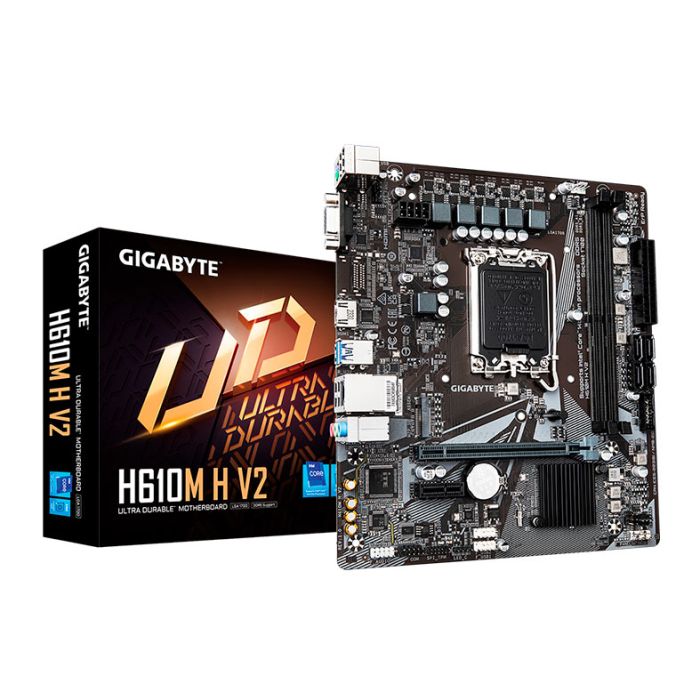 Placa Mae Gigabyte H610M H V2, DDR5, LGA 1700, M-ATX, Chipset Intel H610, H610M-H-V2