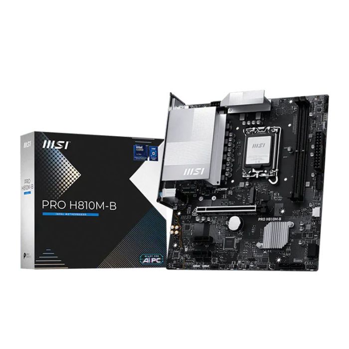Placa Mae MSI Pro H810M-B, DDR5, Socket LGA 1851, M-ATX, Chipset Intel H810, H810M-B