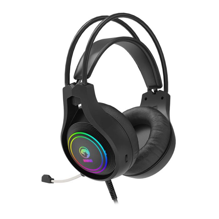 Headset Gamer Marvo Tactic 30, RGB, Drivers 40mm, Preto, HG8921
