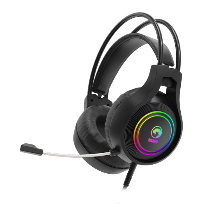 Headset Gamer Marvo Tactic 30, RGB, Drivers 40mm, Preto, HG8921