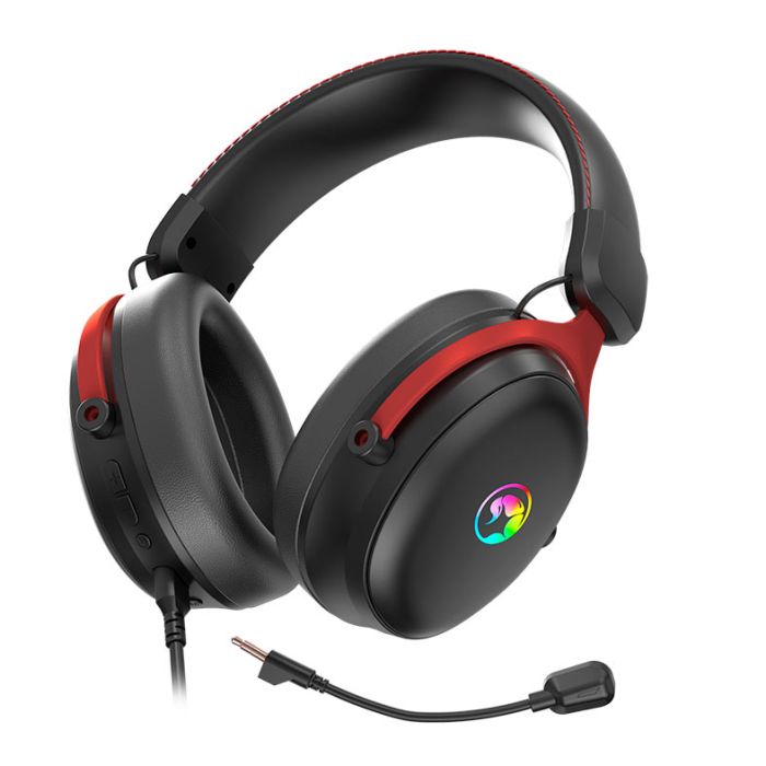 Headset Gamer Marvo Tactic X Pro, RGB, Wireless, Drivers 53mm, Tri-Mode, Preto, HG9076W