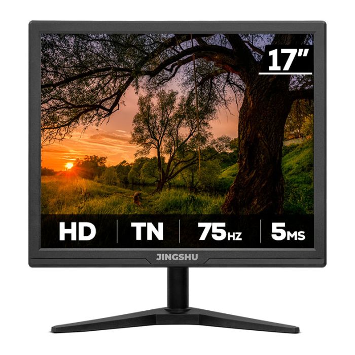 Monitor Jingshu 17, 17 Pol, HD, 5ms, 75Hz, HDMI/VGA, JGS-OFFC17-JL01