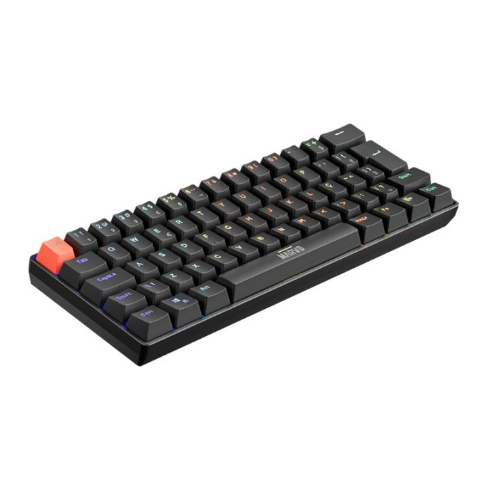 Teclado Mecanico Marvo KG933G, RGB, ABNT2, Switch Vermelho, Preto, KG933G-BK