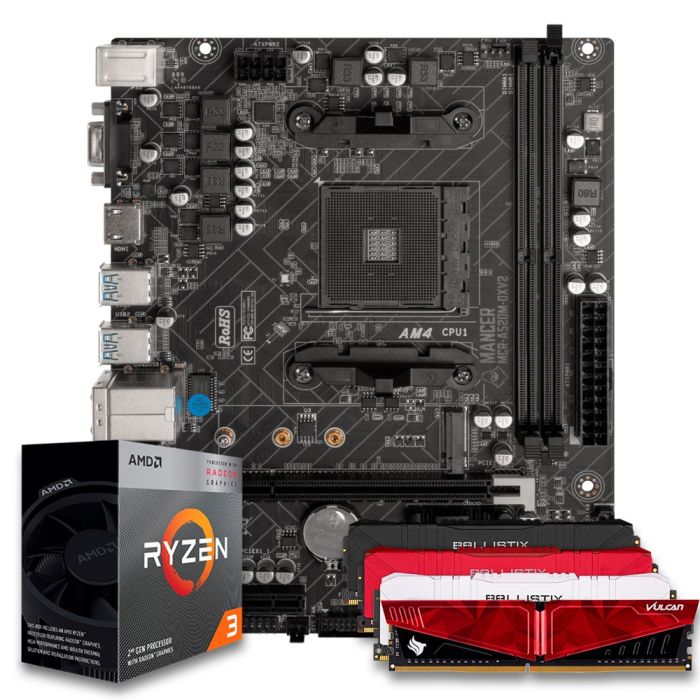 Mancer Kit Upgrade, AMD Ryzen 3 3200G, A520M DDR4, 8GB DDR4