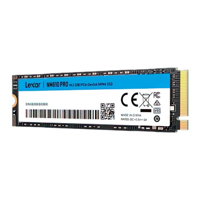 SSD Lexar NM610 Pro, 500GB, M.2 2280, PCIe NVMe, Leitura 3000MB/s, Gravacao 1700MB/s, LNM610P500G-RNNNG