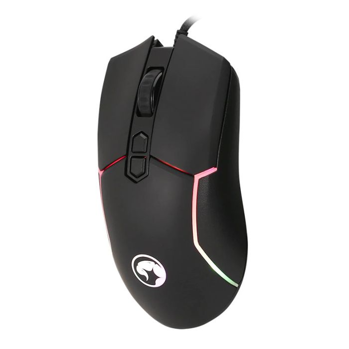 Mouse Gamer Marvo M655, RGB, USB, 12000DPI, 7 Botoes, Preto, M655