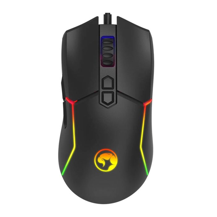 Mouse Gamer Marvo M655, RGB, USB, 12000DPI, 7 Botoes, Preto, M655