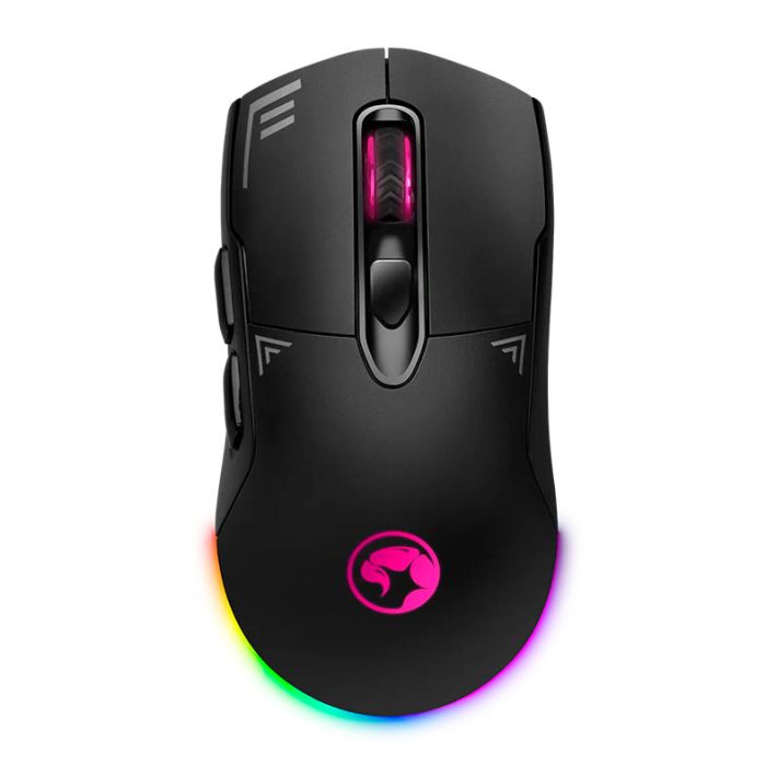 Mouse Gamer Marvo Duke 20, RGB, 6400DPI, 7 Botoes, Wireless, Preto, M803W-V2-BK