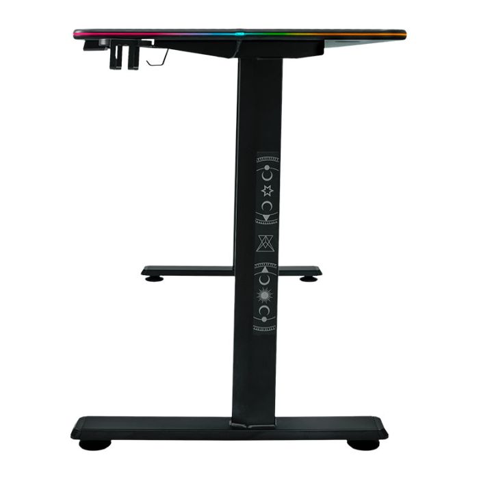 Mesa Gamer Mancer Arcane, 140cm, RGB, Preto, MCR-ARC-RGB
