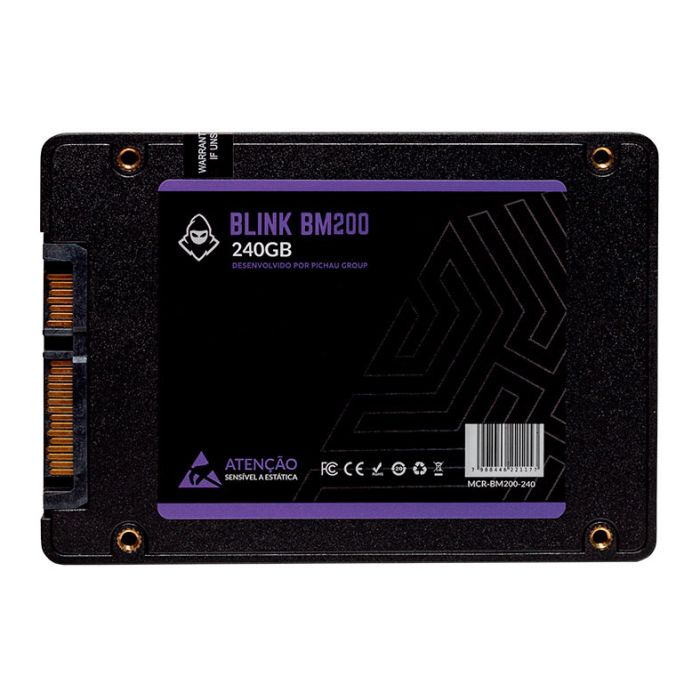 SSD Mancer Blink BM200, 240GB, 2.5, Sata III 6GB, Leitura 500MB/s, Gravacao 450MB/s, MCR-BM200-240