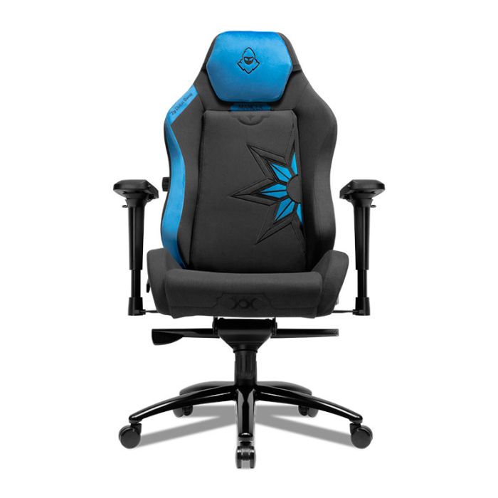 Cadeira Gamer Mancer Cycles Z Season, Espuma Moldada, Braco 4D, Preto e Azul, MCR-CCS-BLU