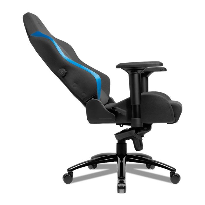 Cadeira Gamer Mancer Cycles Z Season, Espuma Moldada, Braco 4D, Preto e Azul, MCR-CCS-BLU