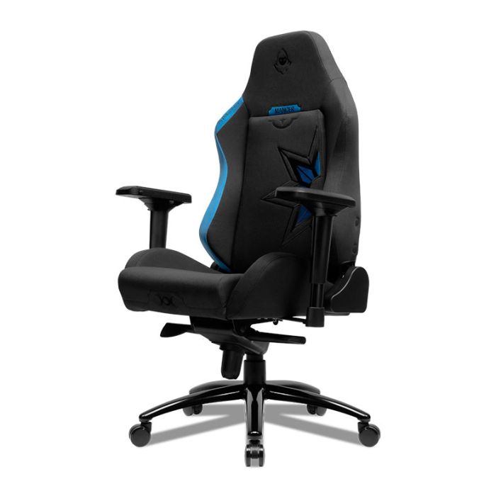Cadeira Gamer Mancer Cycles Z Season, Espuma Moldada, Braco 4D, Preto e Azul, MCR-CCS-BLU