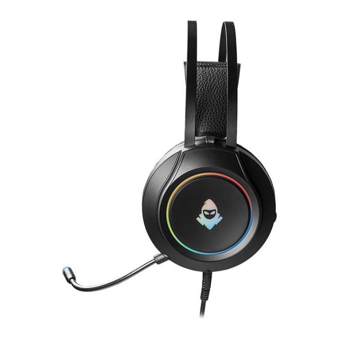 Headset Gamer Mancer Crater, Rainbow, Drivers 50mm, Preto, MCR-CRT-RGB01