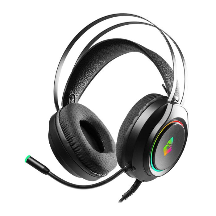 Headset Gamer Mancer Crater, Rainbow, Drivers 50mm, Preto, MCR-CRT-RGB01