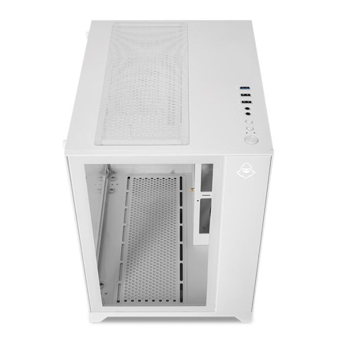 Gabinete Gamer Mancer CV100, Mid-Tower, Lateral De Vidro, Branco, MCR-CV100-WH