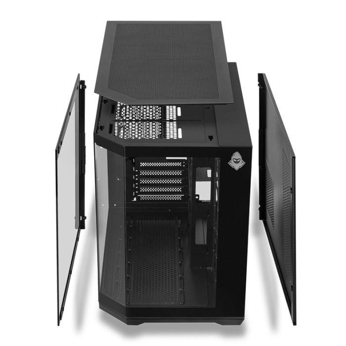 Gabinete Gamer Mancer CV700L, Mid Tower, Lateral De Vidro, 3 Fans ARGB, Preto, MCR-CV700L-BK3F