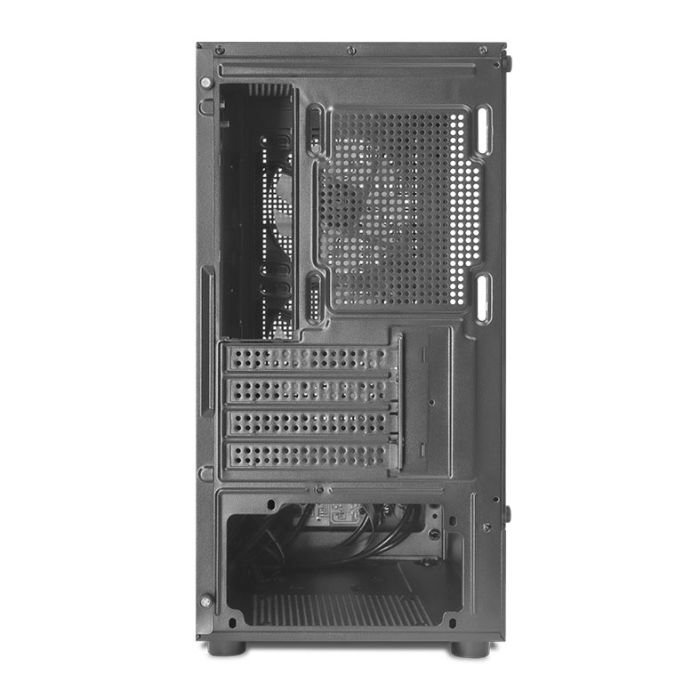 Gabinete Gamer Mancer Grimore, Mini-Tower, Lateral de Vidro, 2 Fans Rainbow, Preto, MCR-GRM-BK