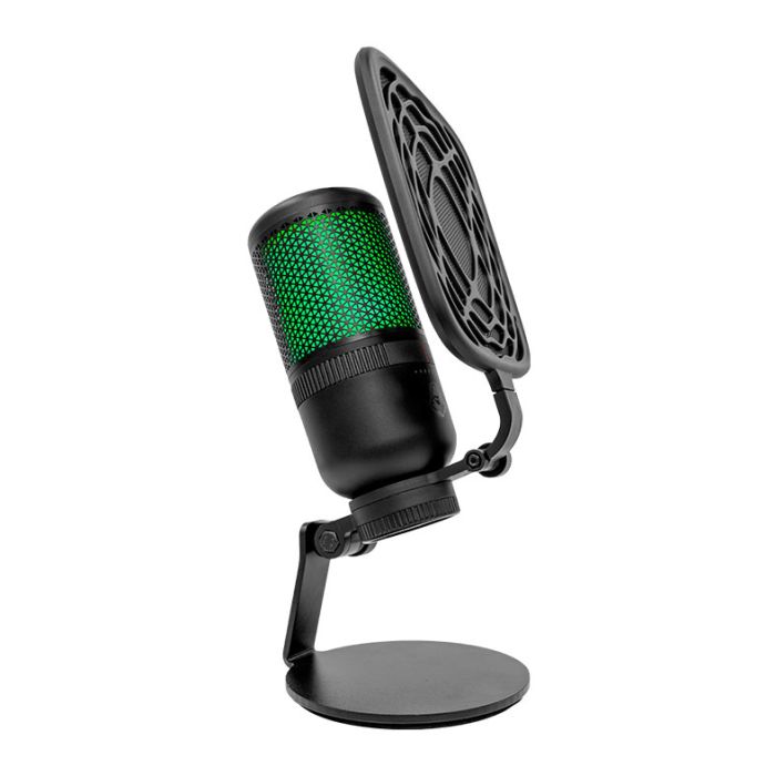 Microfone Mancer Horcrux PFT, RGB, USB, Preto, MCR-HCRPFT-BL01