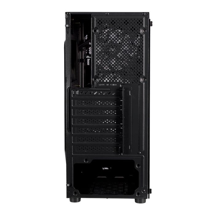 Gabinete Gamer Mancer Hexer, Rainbow, Mid-Tower, Lateral de Vidro, Com 3 Fans, Preto, MCR-HEX-RB01