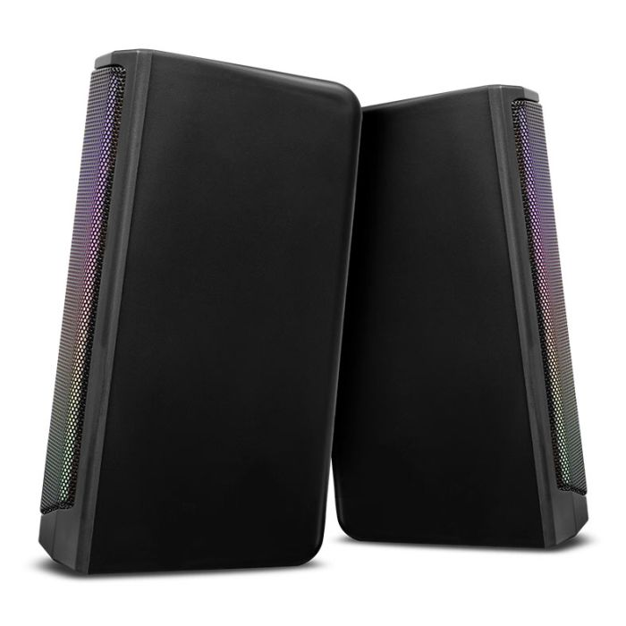 Caixa de Som Mancer Helmet, RGB, 2x3W RMS, USB, Preto, MCR-HMT-RGB01