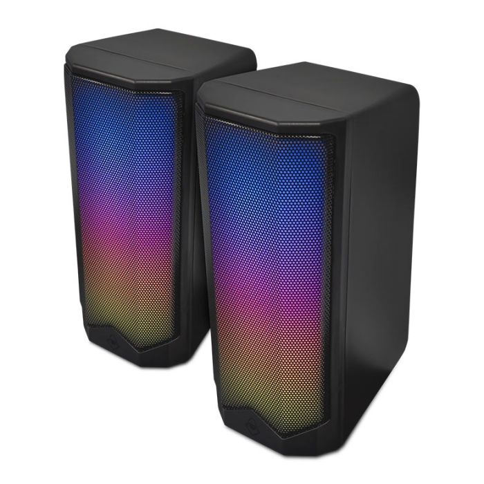 Caixa de Som Mancer Helmet, RGB, 2x3W RMS, USB, Preto, MCR-HMT-RGB01