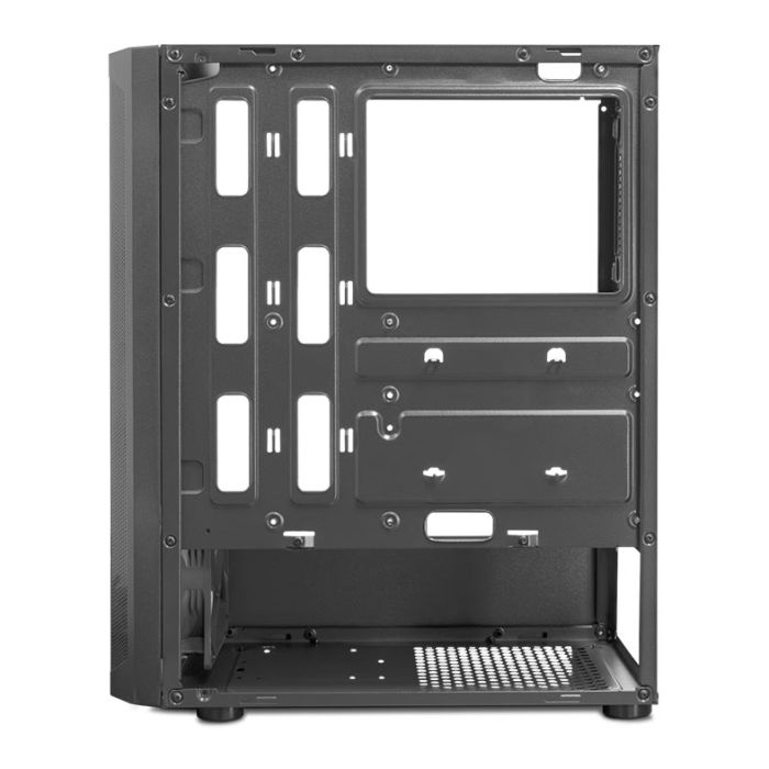 Gabinete Gamer Mancer Hexer 2, Mid-Tower, Lateral de Vidro, Com 3 Fans, Preto, MCR-HX2-BK-3F