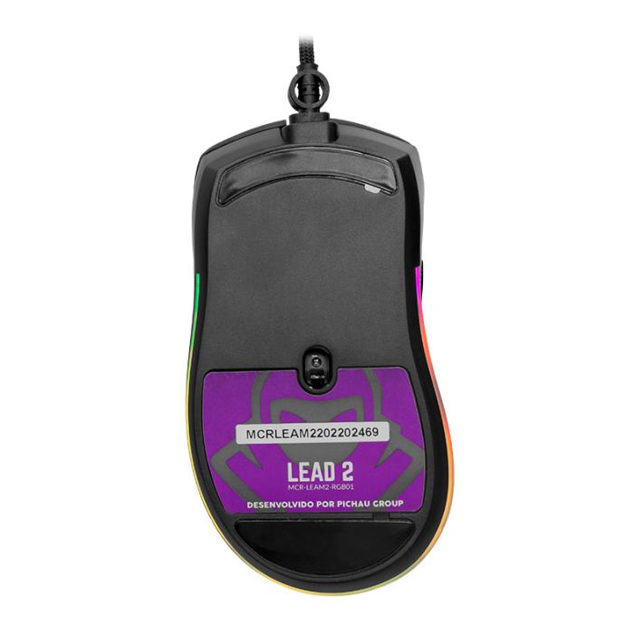 Mouse Gamer Mancer Lead 2, RGB, 12400DPI, 7 Botoes, Preto, MCR-LEAM2-RGB01