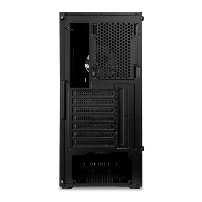  Gabinete Gamer Mancer Narok V2, Rainbow, Mid-Tower, Lateral de Vidro, Com 3 Fans, Preto, MCR-NRK-V2