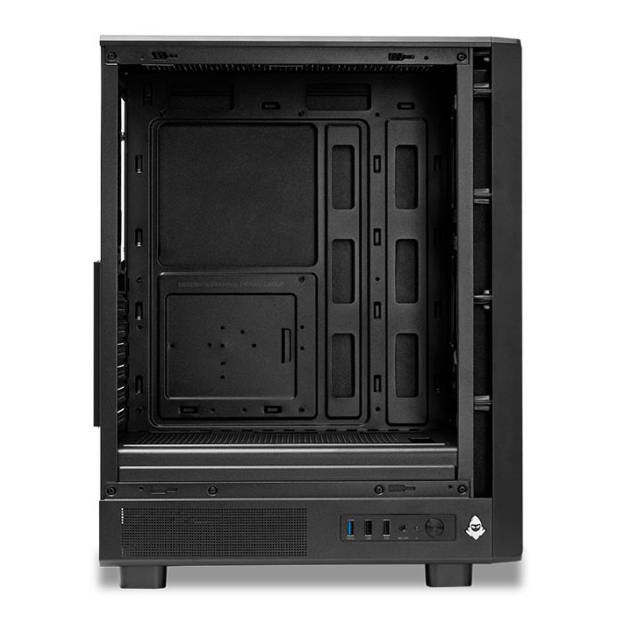 Gabinete Gamer Mancer Narok X, Mid-Tower, Lateral de vidro, Com 3 Fans, Preto, MCR-NRKX-BK3F