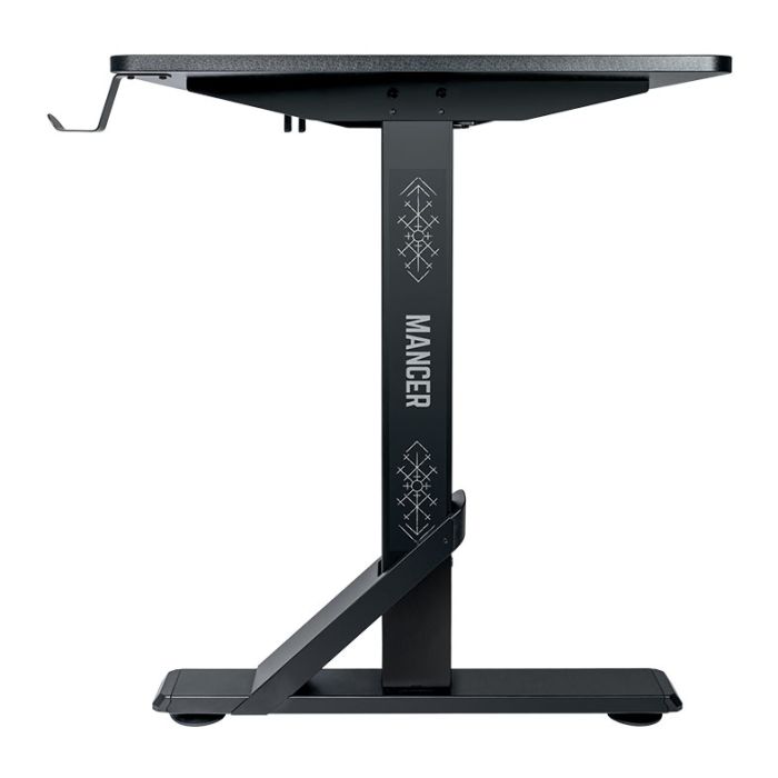 Mesa Gamer Mancer Runic, Com Regulagem de Altura, 136cm, Preto, MCR-RNC-BK01
