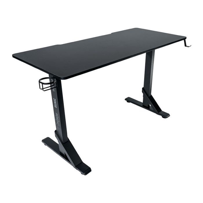 Mesa Gamer Mancer Runic, Com Regulagem de Altura, 136cm, Preto, MCR-RNC-BK01