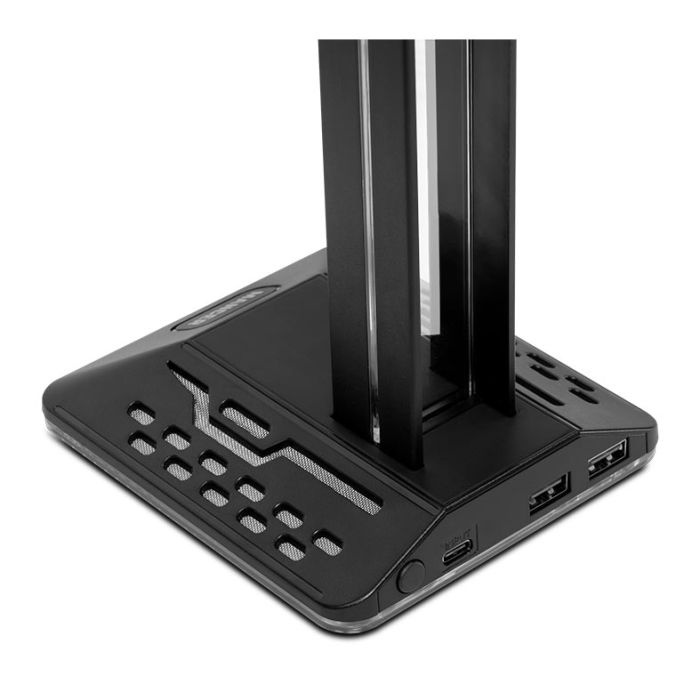 Suporte Para Headset Mancer SH30U, RGB, USB, Preto, MCR-SH30U-BL01