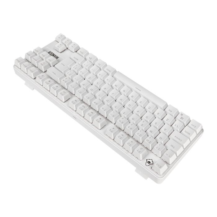 Teclado Mecanico Mancer Shade MK3, Rainbow, Switch Huano Vermelho, Branco, MCR-SHM3-WH01