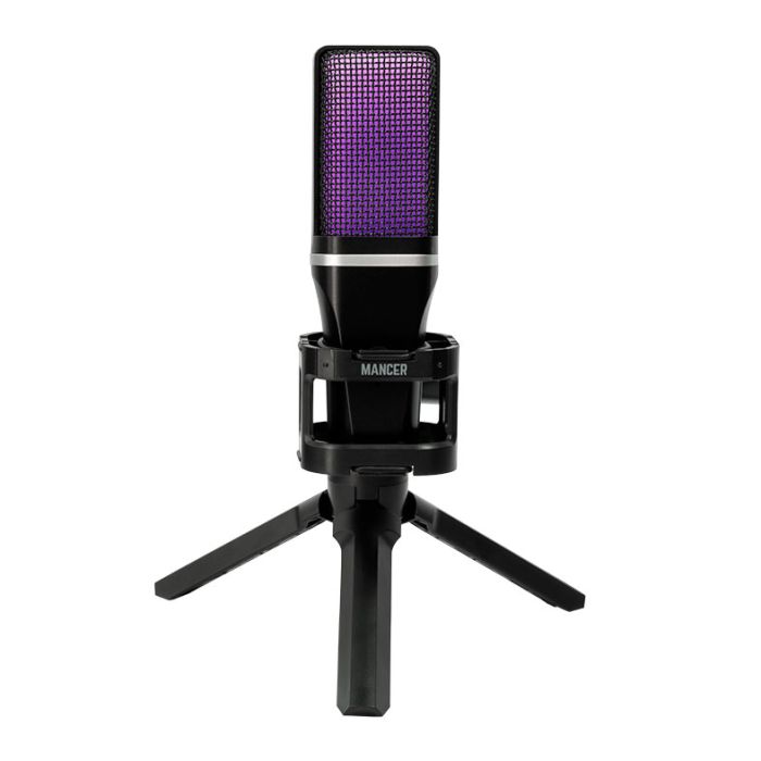 Microfone Mancer Selkie, Rainbow, USB, Preto, MCR-SLK-BL01